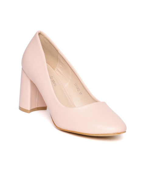 

Lee Cooper Women Pink Solid Pumps