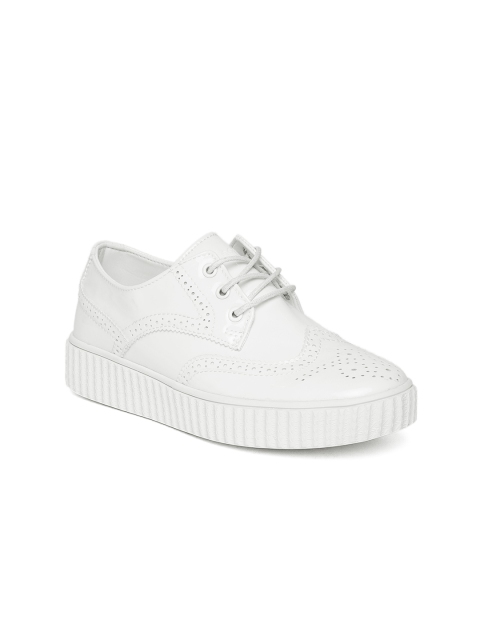 

Lee Cooper Women White Brogues