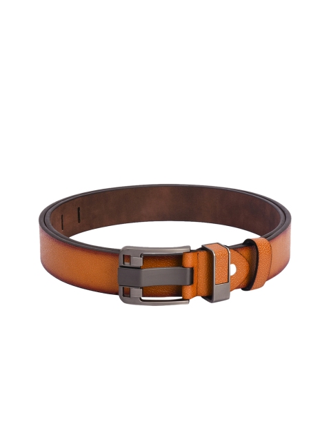 

BuckleUp Men Tan Brown Solid Leather Belt