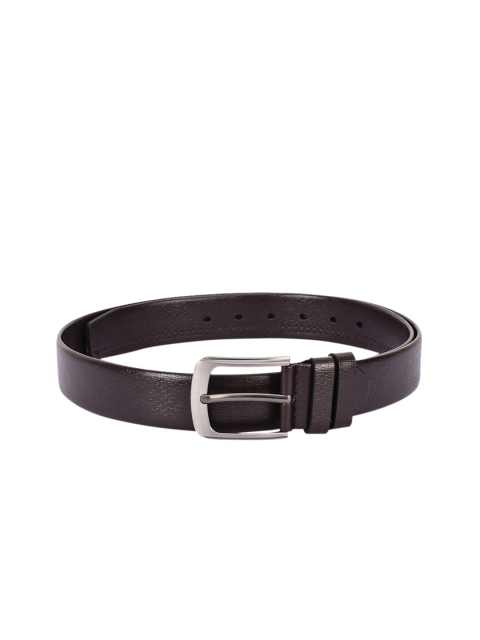 

BuckleUp Men Brown Textured Leather Belt