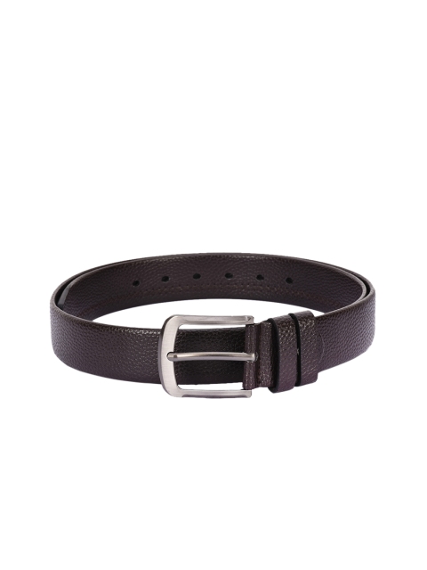 

BuckleUp Men Brown Textured Leather Belt