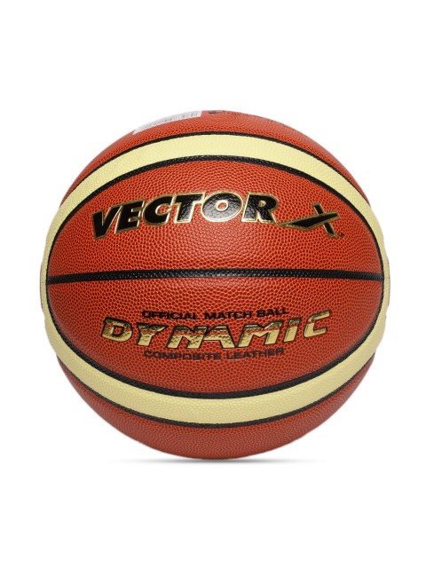 

VECTOR X Unisex Orange Printed Dynamic Basketball