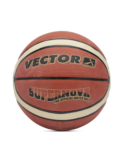 

VECTOR X Unisex Brown & Off-White Printed Supernova Basketball