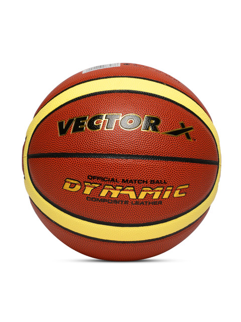 

VECTOR X Unisex Orange Printed Dynamic Basketball