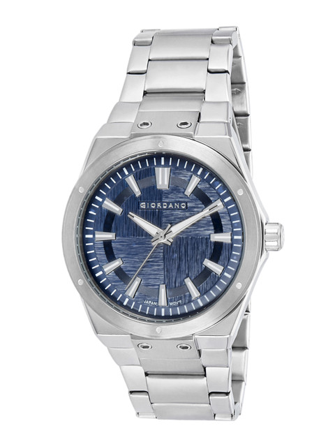 

GIORDANO Men Blue & Silver-Toned Analogue Watch 1948-22