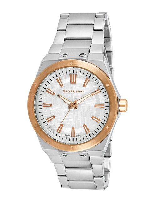 

GIORDANO Men White & Gold-Toned Analogue Watch 1948