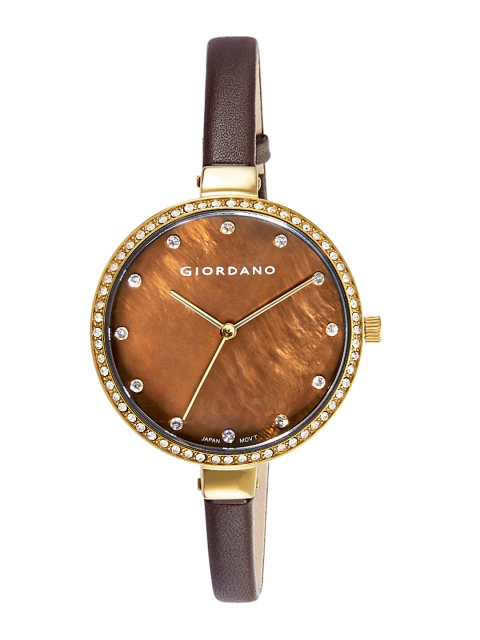 

GIORDANO Women Brown Analogue Watch 2934-02