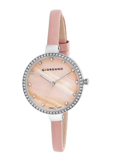 

GIORDANO Women Peach-Coloured Analogue Watch 2934-01