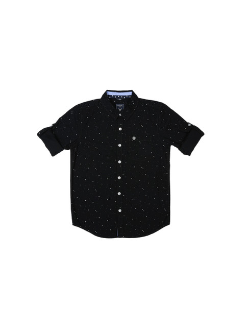 

Allen Solly Junior Boys Black & White Printed Casual Shirt