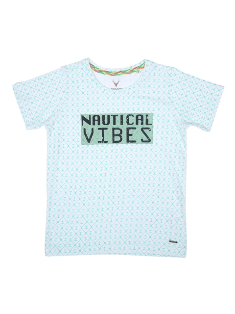 

Allen Solly Junior Boys Green Printed Round Neck T-shirt