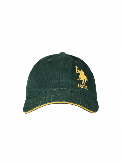 

U.S. Polo Assn. Men Green Solid Baseball Cap