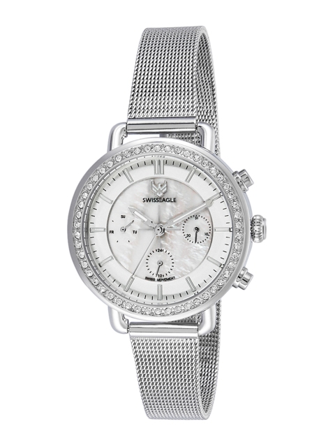 

Swiss Eagle Women White Analogue Watch SE-9152-11
