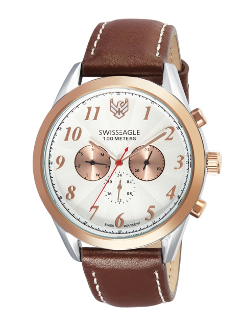 

Swiss Eagle Men White Analogue Watch SE-9141-05