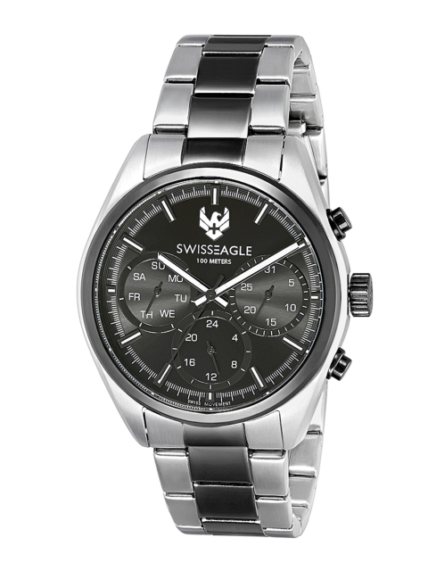 

Swiss Eagle Men Black Analogue Watch SE-9135-11