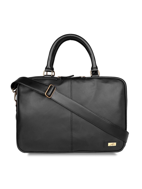 

yelloe Men Black Solid Laptop Bag