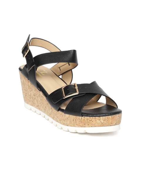 

Carlton London Women Black Solid Wedges