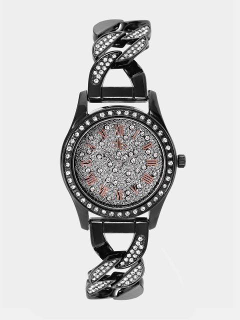 

DressBerry Women Silver-Toned Embellished Analogue Watch P004-C
