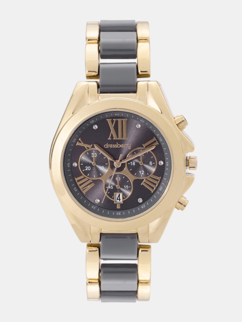 

DressBerry Women Gunmetal-Toned Analogue Watch DB-F1, Metallic