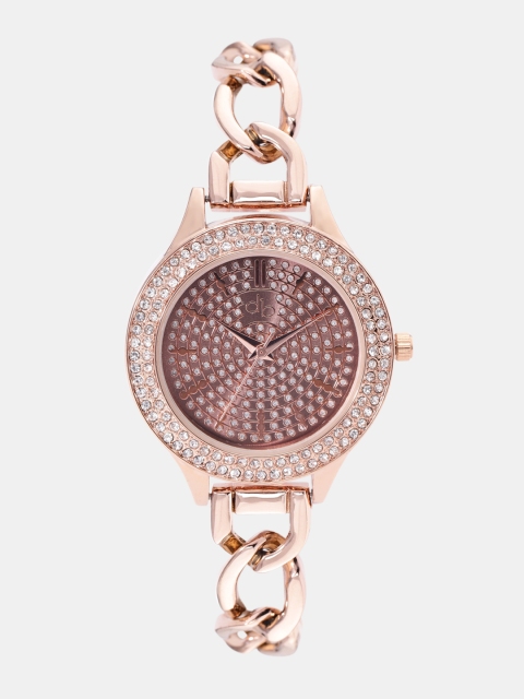 

DressBerry Women Brown Embellished Analogue Watch P003-B