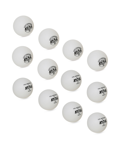 

Stag Unisex Pack of 12 White 2 Star Table Tennis Balls