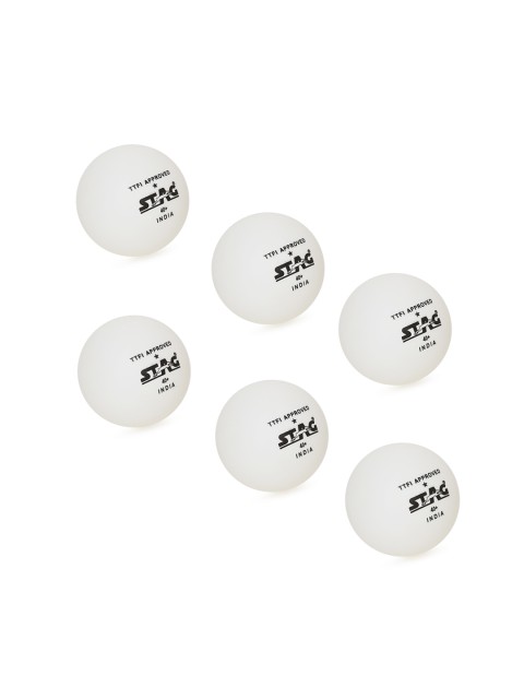 

Stag Unisex Pack of 6 White 2 Star Table Tennis Balls