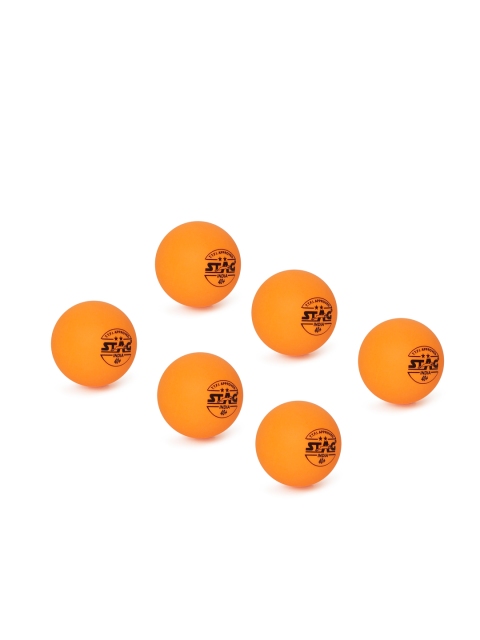 

Stag Unisex Pack of 6 Orange 2 Star Table Tennis Balls