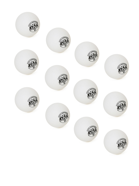 

Stag Unisex Pack of 12 White 1 Star Table Tennis Balls