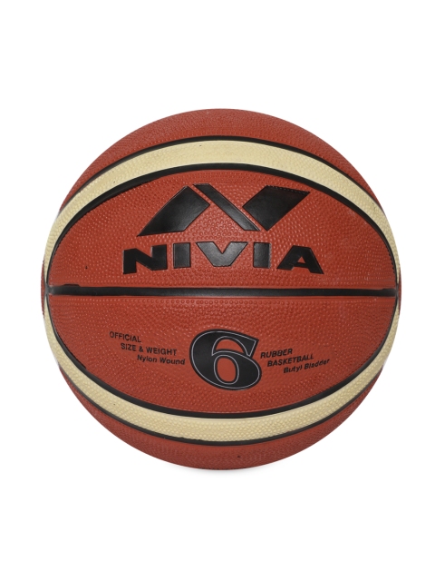 

NIVIA Unisex Brown Engraver Printed Basketball