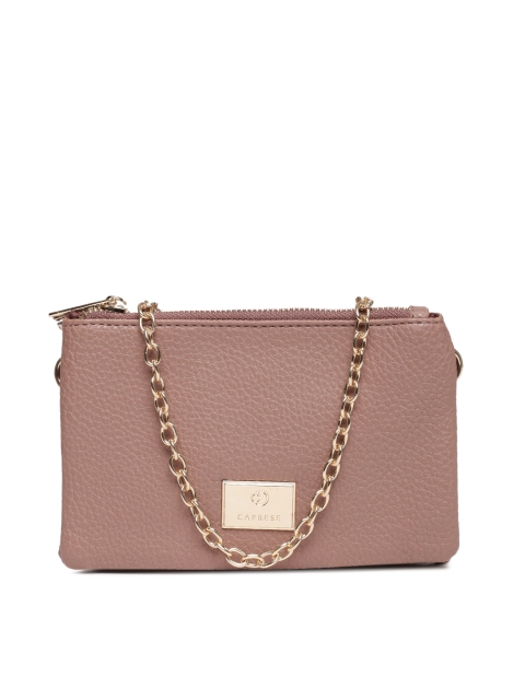 

Caprese Pink Solid Small Sling Bag