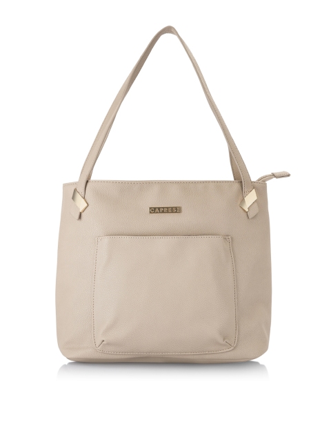 

Caprese Beige Textured Shoulder Bag