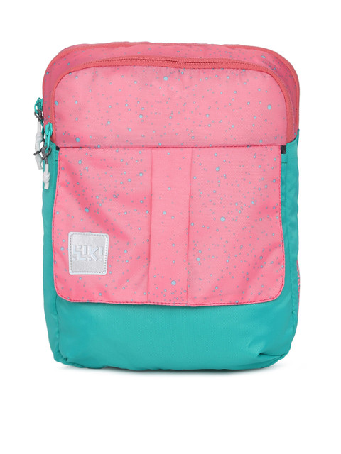 

Wildcraft Women Pink & Blue Saddle_S Colourblocked Messenger Bag cum Backpack