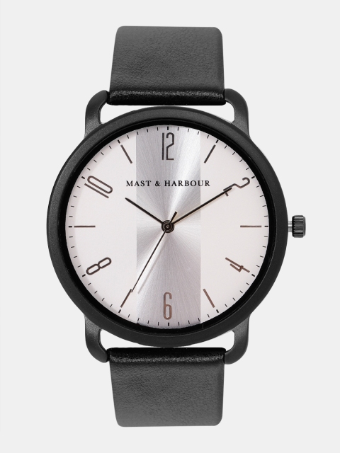 

Mast & Harbour Men Off-White & Silver-Toned Analogue Watch DW18-MH3-A