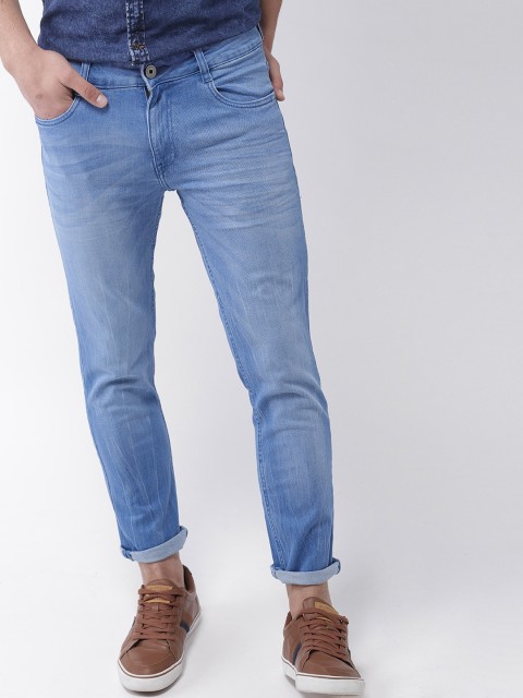 

Mast & Harbour Men Blue Slim Tapered Fit Mid-Rise Clean Look Stretchable Jeans