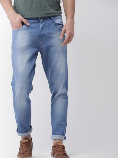 

Mast & Harbour Men Blue Slim Tapered Fit Mid-Rise Clean Look Stretchable Jeans
