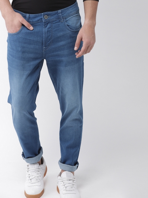 

Mast & Harbour Men Blue Slim Tapered Fit Mid-Rise Clean Look Stretchable Jeans