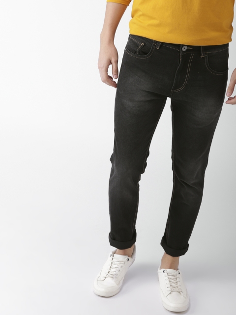 

Mast & Harbour Men Black Slim Fit Mid-Rise Clean Look Stretchable Jeans