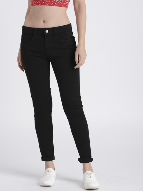 

Splash Women Black Skinny Fit Low-Rise Clean Look Stretchable Jeans