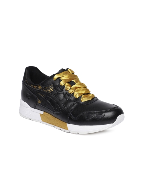 

ASICS Tiger Women Black GEL-LYTE Leather Sneakers
