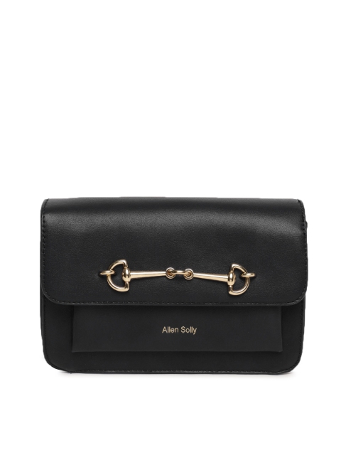 

Allen Solly Black Solid Sling Bag
