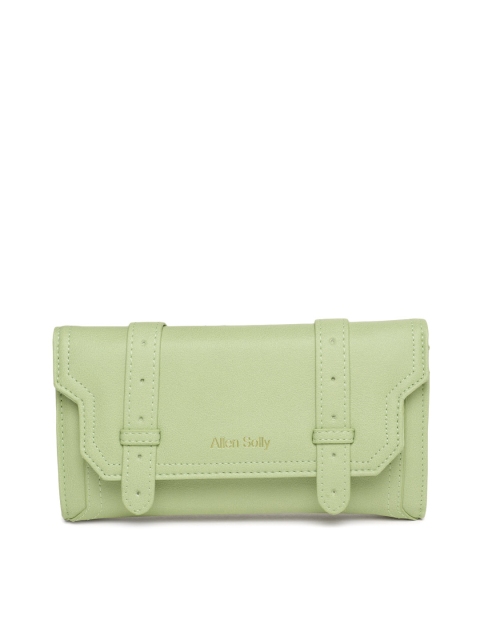 

Allen Solly Women Green Solid Two Fold Wallet