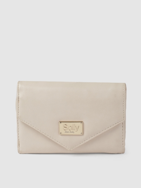 

Allen Solly Women Beige Solid Two Fold Wallet