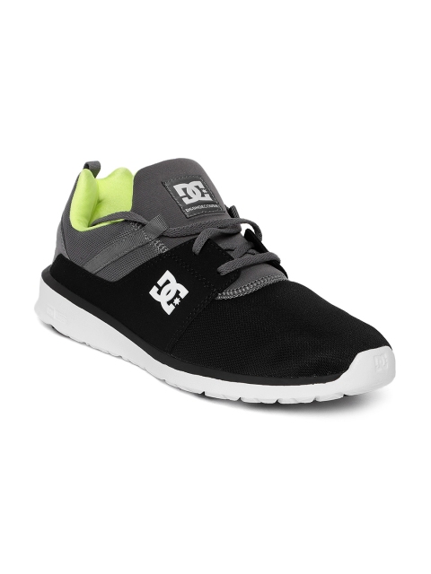 

DC Men Black & Charcoal Grey Colourblocked Sneakers