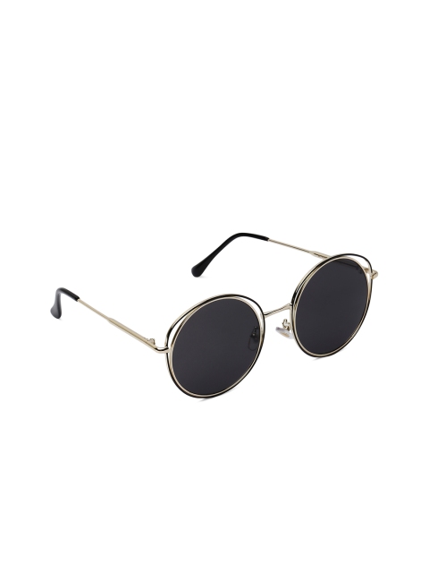 

MARC LOUIS Women Round Sunglasses ML74, Black
