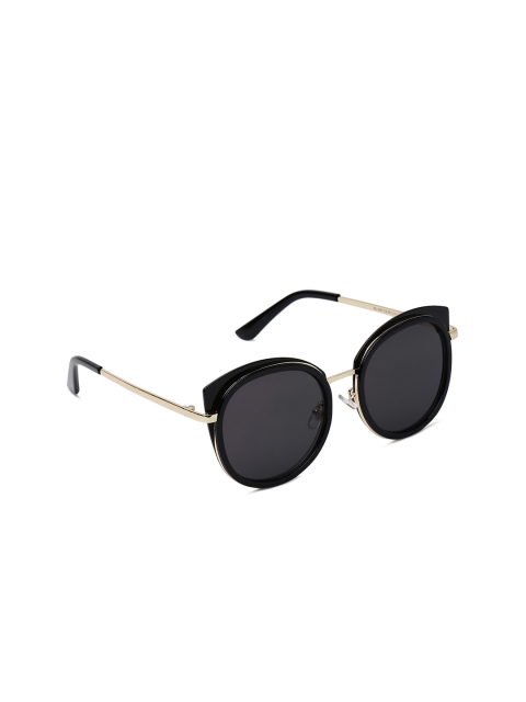 

MARC LOUIS Unisex Browline Sunglasses ML34, Black
