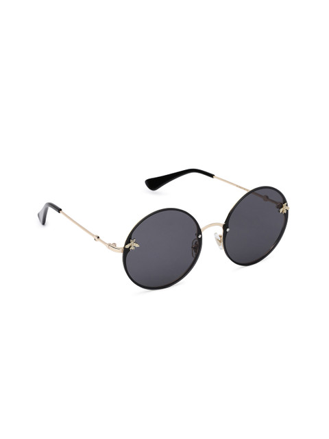 

MARC LOUIS Unisex Round Sunglasses ML45, Black