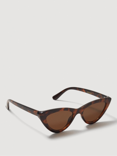 

MANGO Women Cateye Sunglasses 33090725, Brown