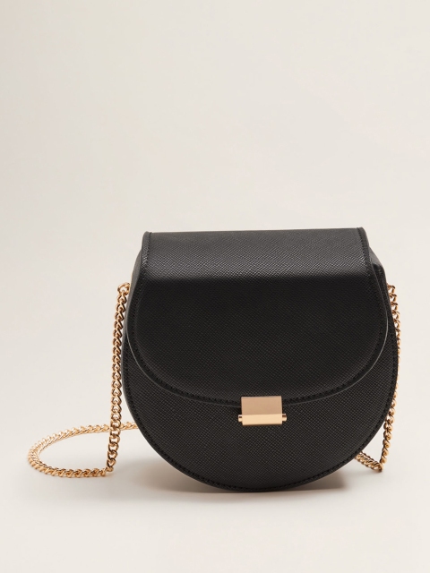 

MANGO Black Solid Sling Bag