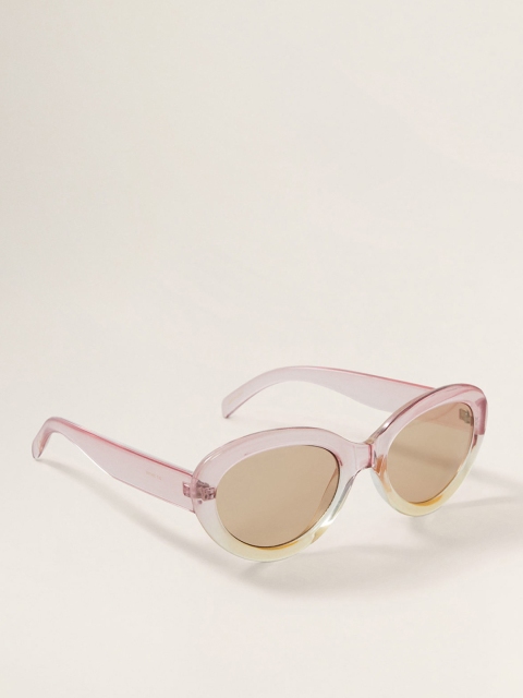 

MANGO Women Cateye Sunglasses 33070605-82, Brown