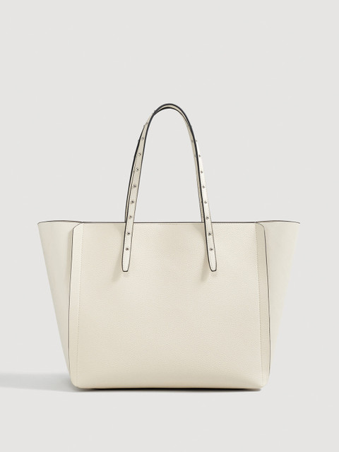 

MANGO Beige Solid Shoulder Bag