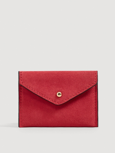 

MANGO Red Solid Clutch